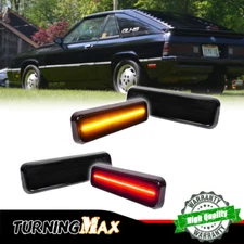 Smoke LED Front &Rear Side Marker Light For 72-76 Plymouth Duster Valiant Volare