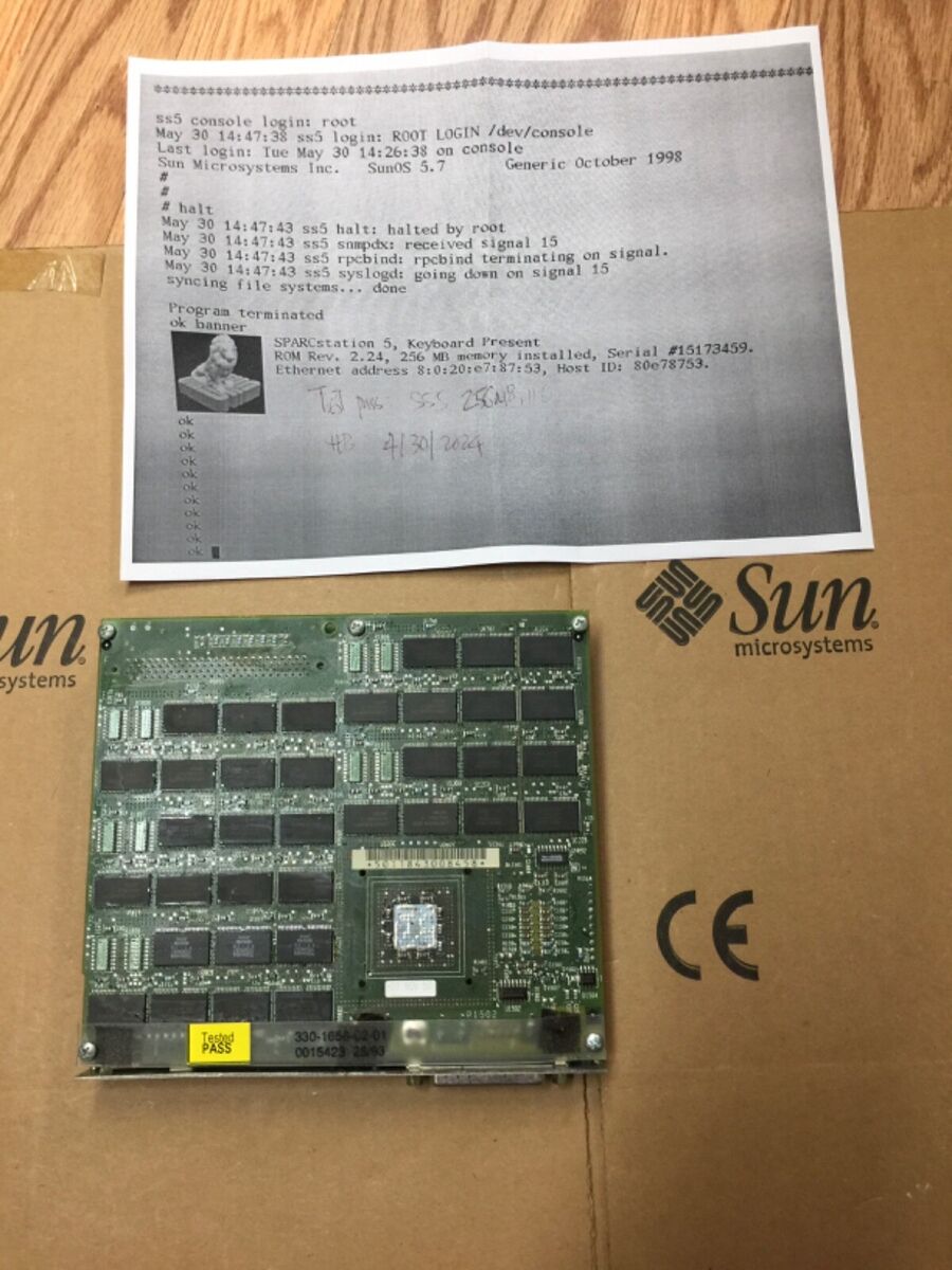 SUN X1094A , 501-1845-06 , ZX 24-Bit Graphic SBUS, SS20 SUN X1094A , 501-1845-06 , ZX 24-Bit Graphic SBUS, SS20