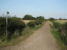 Photo 6x4 Holme Lane Grassthorpe Summer view of the lane to the Trent c2009