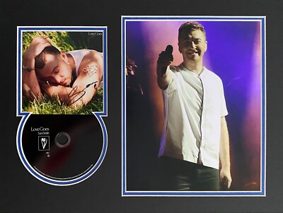 SAM SMITH HAND SIGNED LOVE GOES CD MOUNT PHOTO DISPLAY MUSIC AUTOGRAPH 1