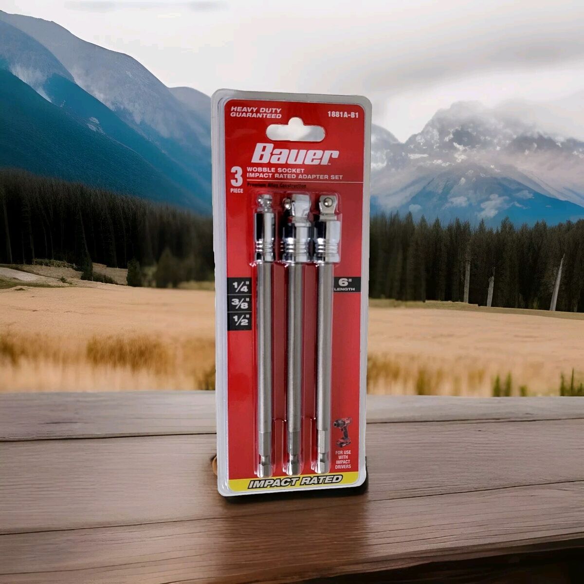 Impact Rated 6 in. Socket Adapter Set, 3 Pc. Impact Rated 6 in. Socket Adapter Set, 3 Pc.