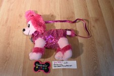 Poochie and Co. Pink Poodle Bag Purse Plush With Sequins 310-909-1 