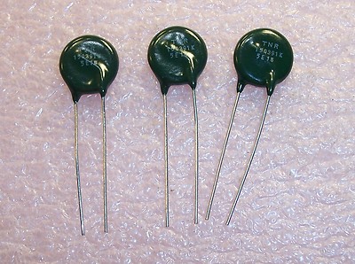 QTY (50) TNR15G391K UCC 15mm METAL OXIDE VARISTORS 390V MOV 