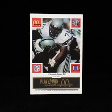 1986  Jacob Green   Seattle Seahawks McDonald's "BLACK" Game Card #79