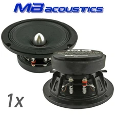 (1) MB Acoustics 6.5" Midrange Aluminum Bullet Speaker, 1.5” Kapton VC, 600W, 4Ω