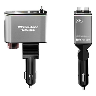 Car Air Freshener Diffuser USB Charger w/ Starlight LED, 6 Scents Auto Aroma