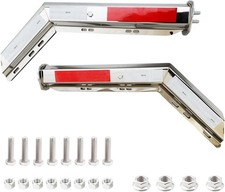 Angled Mud Flap Hanger Bracket for semi Trucks 1-1/8" Bolt Spacing 30.27" L