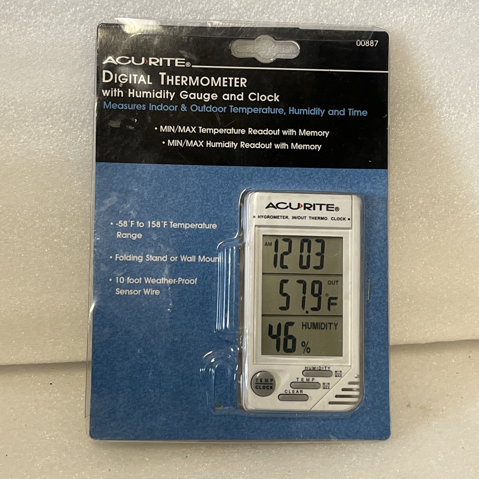 AcuRite 00883 Indoor Outdoor Digital Thermometer Gauge 00887