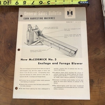 International Corn Harvester No3 Farm Elevator Sales Bulletin