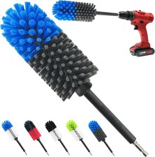 Wheel Brush, Soft Drill Wheel Cleaner Brush, Drill Brush for Car Wheel, No Scrat