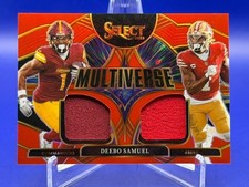 Deebo Samuel (MEM) 2025 Panini Select Prizm #MVJ-DSL ~ Multiverse