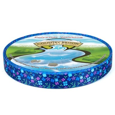 Country Brook Design  1/2 Inch Blueberry Fields Polyester Webbing, 5 Yards