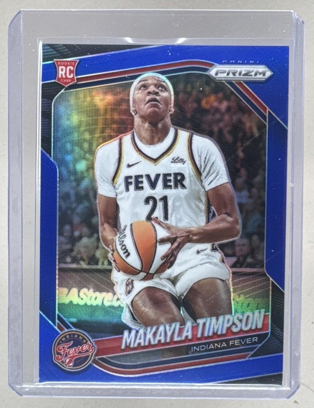 Makayla Timpson 2025 Panini WNBA Prizm #14 Blue Rookie RC /199