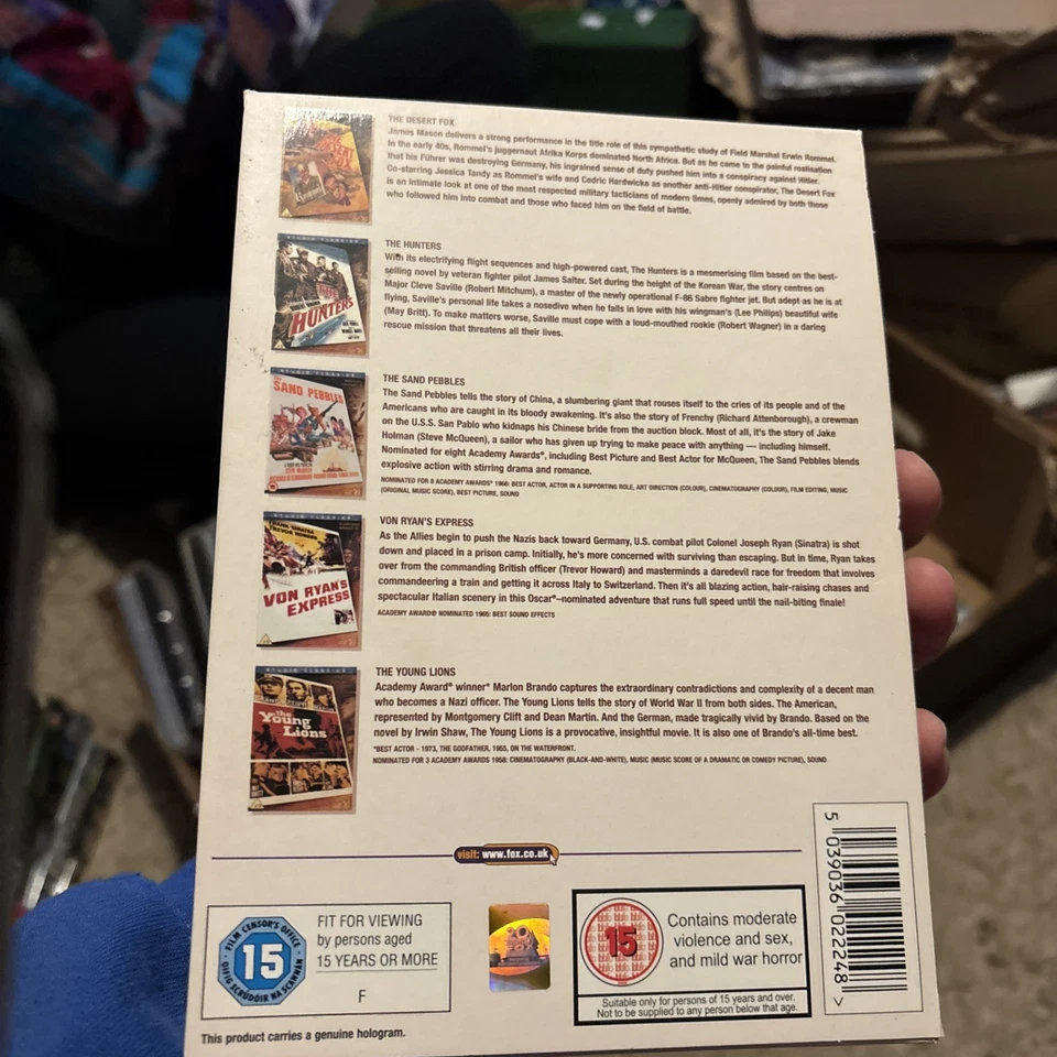 5 Classic War Movies Collection DVD Box Set 2005 - Image 3 of 4