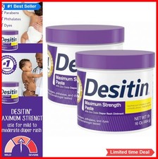 Diaper Rash Cream 40 Zinc Oxide Maximum Strength 16 oz 2 Pack Hypoallergenic