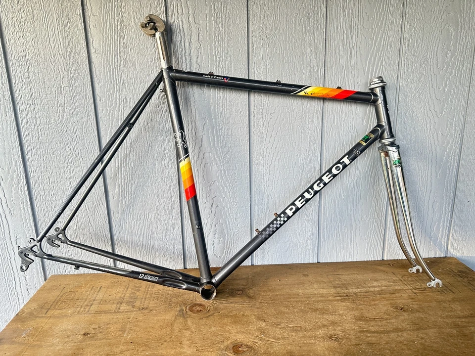 Cuadro de bicicleta Peugeot PH501 1985 Ventoux Road Racing 56x55 cm Foto 2 de 4