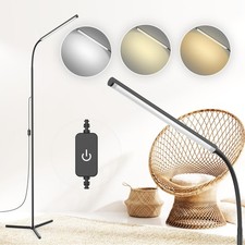 15W Floor Lamp with Touch Control Adjustable Brightness 3500K-7000K 360 