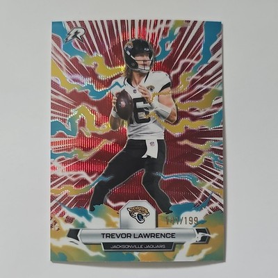 Topps Resurgence 2025 Trevor Lawrence Jaguars #44 Crimson Surge Refractor /199