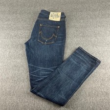 True Religion Men's Straight Leg Jeans Dark Wash Made in USA Size 31