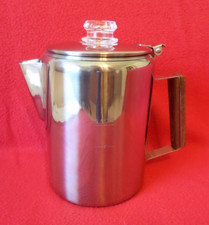 BRAND NEW Stainless Steel Percolator Coffee Pot — NO Aluminum or Plastic [9 cup]