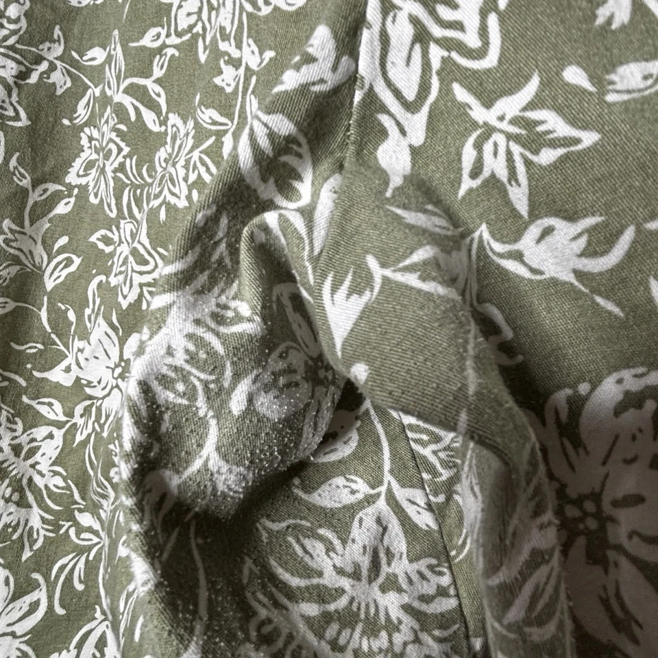 Pantalones Capri Briggs Talla 18 Verde Floral Cintura 36 L 31 Algunos Usan Imagen 2 Foto 2 de 4