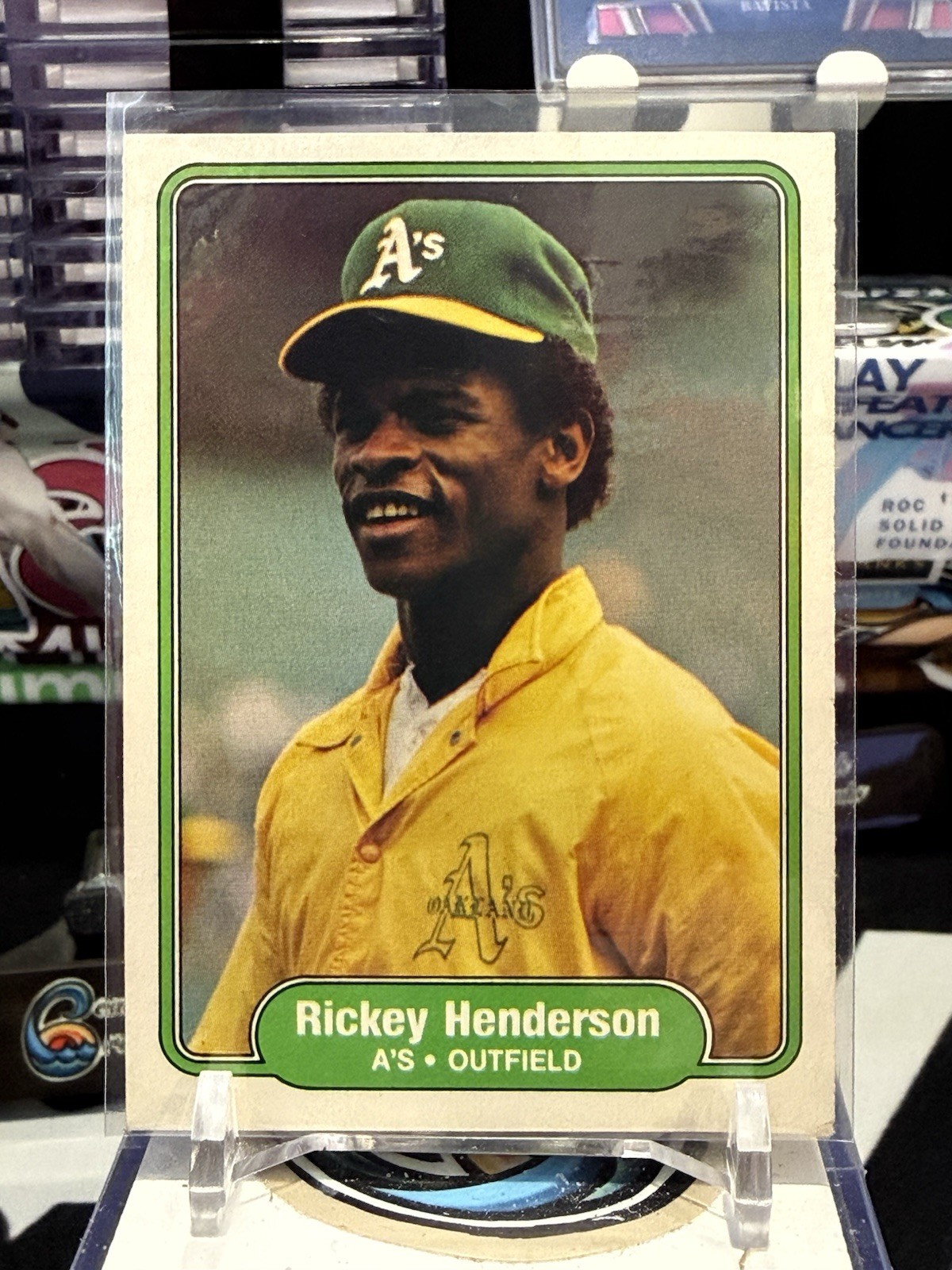 1982 Fleer #92 Rickey Henderson HOF Stolen Base King JH 13C