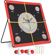 ¡NUEVO! Red de puntuación para juego de astillas de golf Backyard Chip Shot Challenge 8 pelotas al aire libre