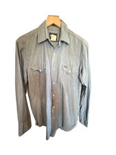 Wrangler Mens Denim Western Shirt M