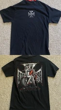 Vtg Steel Horse Choppers T Shirt Y2K Motorcycle Tee Biker Babe Ride Em Fast ODM