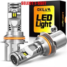Oxilam 9004 Hb1 Led Headlight Bulbs 80000lm 6500k White High Low Beam 2-10x