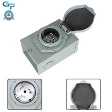50 Amp 3 Prong Generator Cord Generator Power Inlet Box Weatherproof 125/250V
