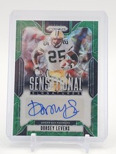 DORSEY LEVENS 2024 PRIZM SENSATIONAL SIGNATURES GREEN SCOPE AUTO /75  Q5454