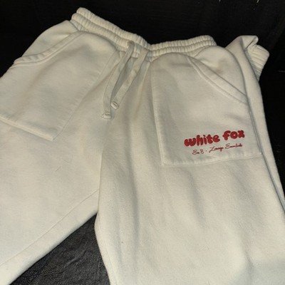 White Fox Extra Extra Small White Sweatpants