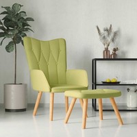 Relaxsessel Mit Hocker GrüN Stoff
