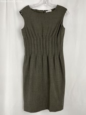Calvin Klein Olive Green Sheath Dress Size 4