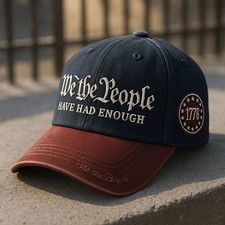 We The People Have Had Enough 1776 Patriotic Baseball Cap Embroidered Men Hat