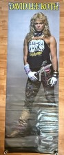 Vintage David Lee Roth Poster Van Halen 1980s Door Size Extra Long 80s 75x26