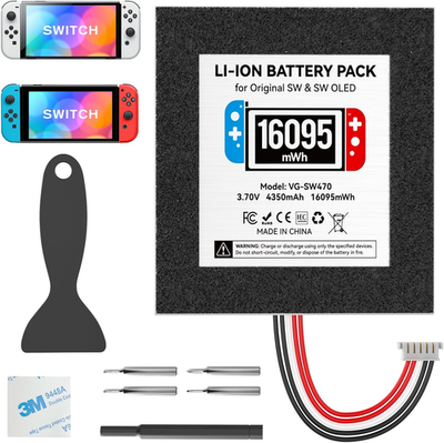 Nintendo Switch aki Kosker Switch 1 Battery Replacement Kit Compatible with Nintendo