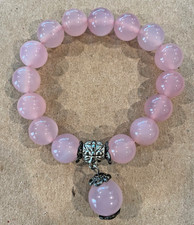 Pink chalcedony bracelet