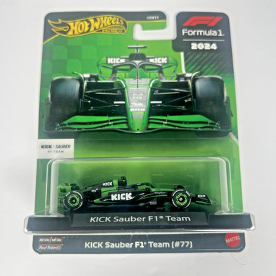 2025 Hot Wheels Premium Formula 1 KICK Sauber F1 Team #24 Zhou Guanyu