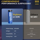 4PCS PUJIMAX AA 1.5V 4255mWh Rechargeable Lithium Battery With Fast Charging Box — photo 9