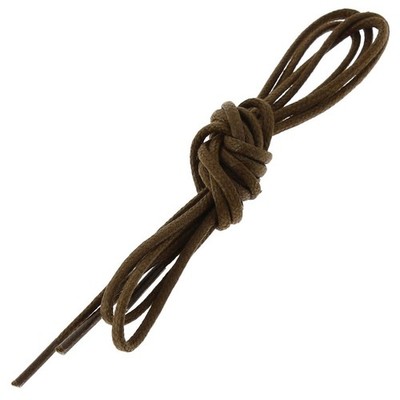 Les Lacets Français. Schnürsenkel rund und fein. 2mm, Baumwolle. Schokoladenbraun.  - 