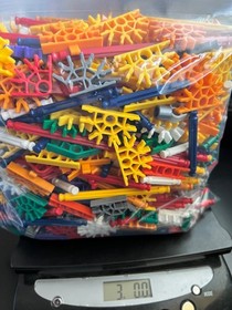 Mixed Lot of K'NEX KNEX Building Toy Replacement Parts Pieces 3 lbs Pounds Bag