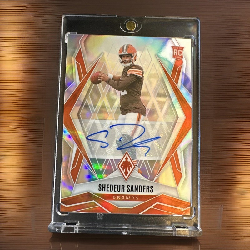2025 Panini Phoenix Rookies Shedeur Sanders #154 Silver Autographs /199 Browns