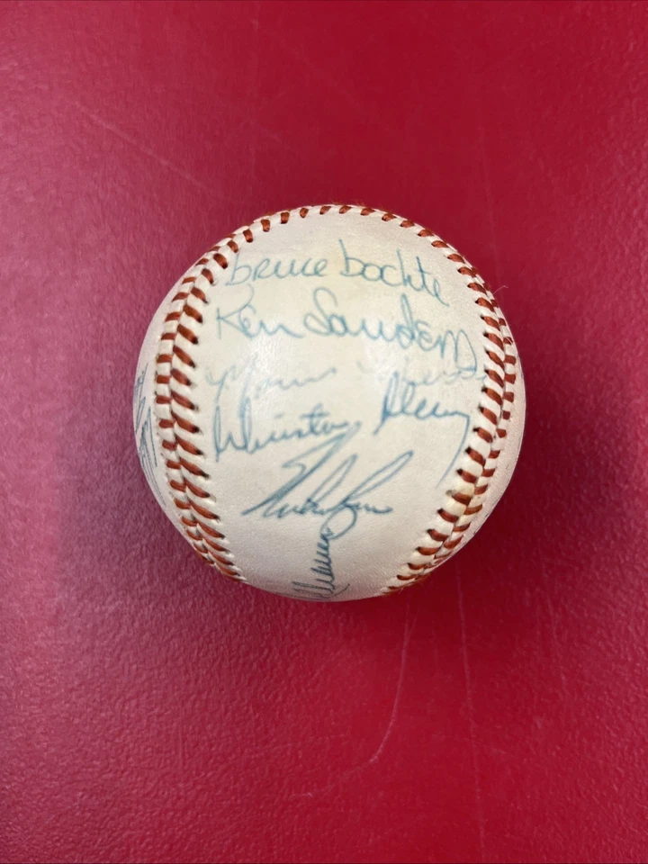 1974 California Angels Team Signed Logo Baseball Nolan Ryan,Herzog JSA LOA - Image 3 of 4