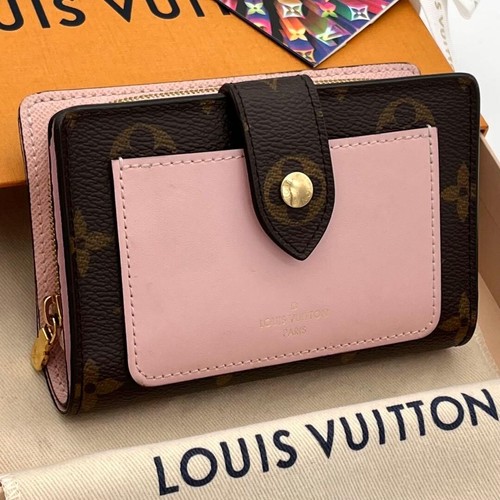 Louis Vuitton Juliet Monogram Rose Ballerine Bi Fold Wallet RFID Auth