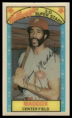 1979 Kellogg's 3-D Super Stars #16 Garry Maddox
