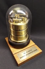 BENCHMARK Brass Weather Station Barometer Thermometer Hydrometer AC-DELCO AWARD