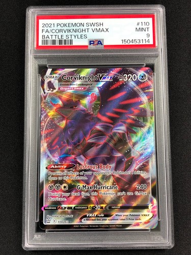 Corviknight VMAX graded PSA 9 for sale on eBay