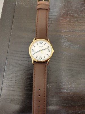 Timex Men's Indiglo Easy Reader Watch Gold Tone with New Battery